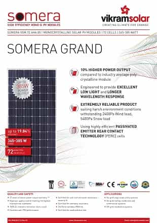 Vikram Solar Somera Grand Series Panels
