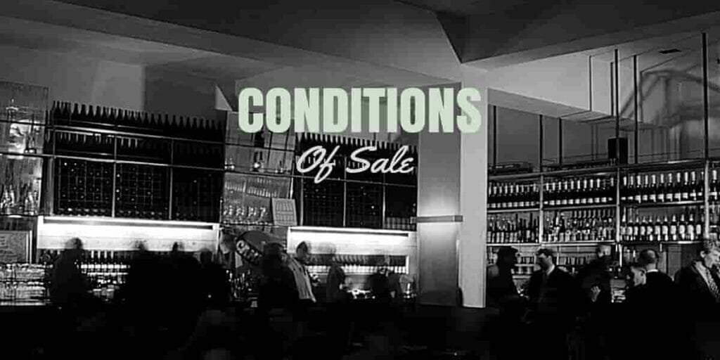 Conditions Of Sale