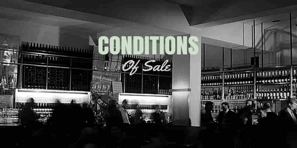 Conditions of sale 1 Conditions Of Sale