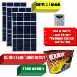 Solar Off Grid Plant 1250Va