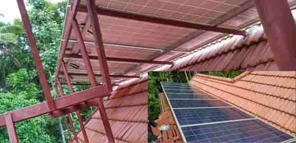 Solar off grid system - PV Panels with walk way...